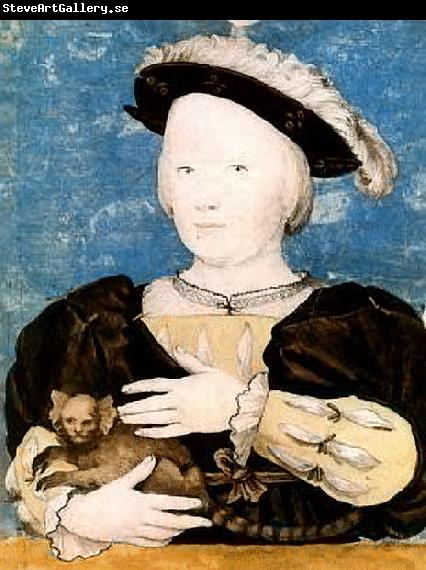 HOLBEIN, Hans the Younger Boy with marmoset
